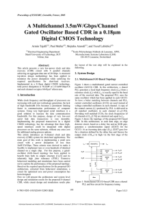 A Multichannel 3.5mW/Gbps/Channel Gated Oscillator Based CDR