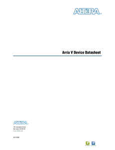 Arria V Device Datasheet