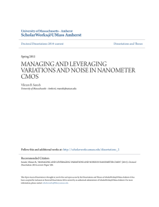 managing and leveraging variations and noise in nanometer cmos