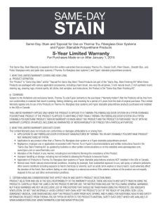 Same-Day Stain Warranty - Therma