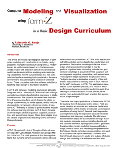 Modeling Visualization Design Curriculum