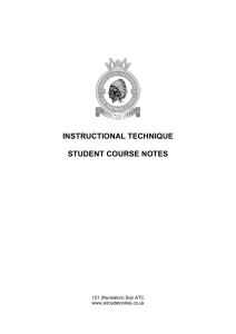 instructional technique student course notes