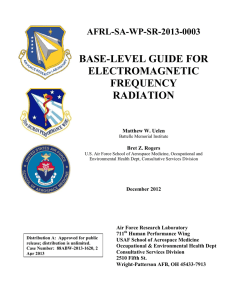 Base-Level Guide for Electromagnetic Frequency Radiation