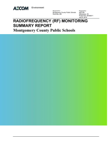 Read the AECOM Radiofrequency (RF) Monitoring Summary Report