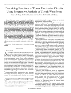 Describing functions of power electronics circuits using progressive