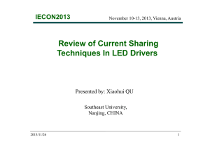 Current sharing techniques in LED driver