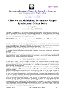 A Review on Multiphase Permanent Magnet Synchronous