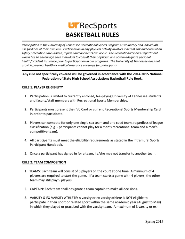 rules and regulations of basketball essay