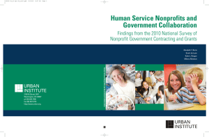 Human Service Nonprofits and Government Collaboration