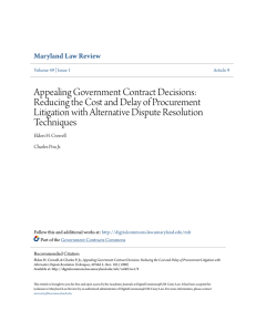 Appealing Government Contract Decisions