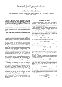 Design an X-Band Frequency Synthesizer for Microsatellite