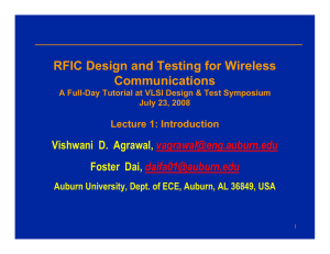 RFIC Design and Testing for Wireless