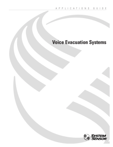 Voice Evacuation Systems - The Fire Protection Technicians Network