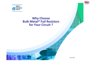 Foil Resistor - Digi-Key