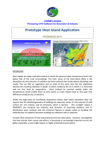 CHAM Case Study - Prototype Heat Island Application