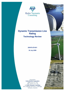 Dynamic Transmission Line Rating Technology Review