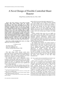 A Novel Design of Flexible Controlled Shunt Reactor