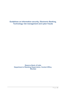 Guidelines on Information security, Electronic Banking, Technology