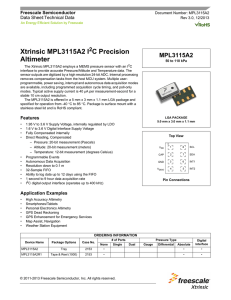 Xtrinsic MPL3115A2 I2C Precision Altimeter - Data sheet