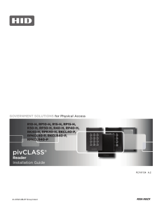 pivCLASS Reader Installation Guide