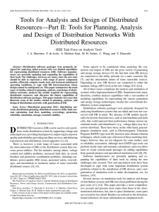 Tools for Analysis and Design of Distributed Resources—Part II