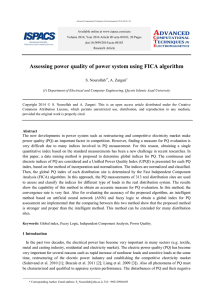 Assessing power quality of power system using FICA