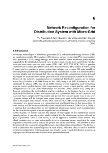 Network Reconfiguration for Distribution System with Micro
