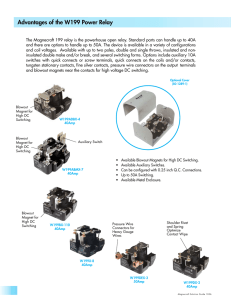 Advantages of the W199 Power Relay