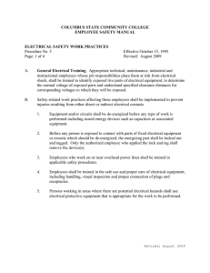 Lockout-Tagout - Columbus State Community College