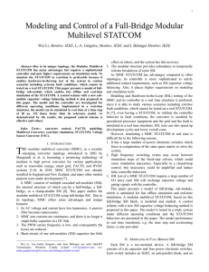 Modeling and Control of a Full-Bridge Modular Multilevel - Opal-RT