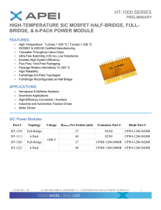 HT-1000 SERIES HIGH-TEMPERATURE SiC MOSFET HALF