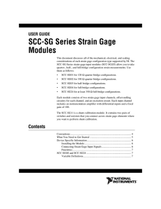 SCC-SG Series Strain-Gauge Modules User Guide