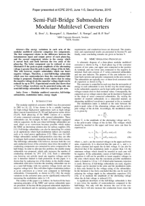 Semi-Full-Bridge Submodule for Modular Multilevel Converters