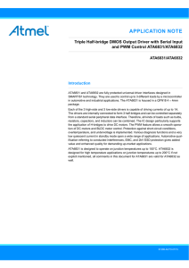 Triple Half-bridge DMOS Output Driver with Serial Input and