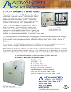 UL-508A Industrial Control Panels