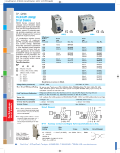 RP - Series RCCB Earth Leakage Circuit Breakers