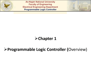 Chapter 1 Programmable Logic Controller (Overview)