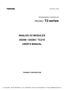 Toshiba Micro Programmable Logic Controllers (PLC) Distributors