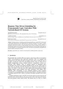 Response Time Driven Scheduling for Programmable Logic