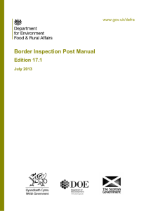 Border Inspection Post Manual