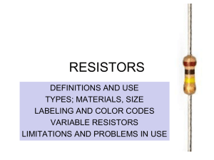 Variable Resistors