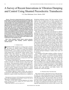 A survey of recent innovations in vibration damping and control