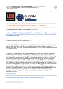 LED professional and Global IP News LED patent newsletter Nov 29