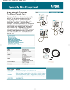 Alarm System - Airgas Catalog Selector