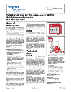 VIZOR Electronic Dry Pipe Accelerator (EDPA) Quick