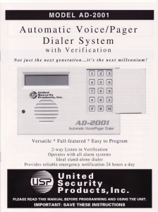 AD-2001 Product Manual PDF