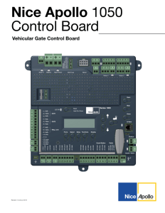 1050 Control Board Manual