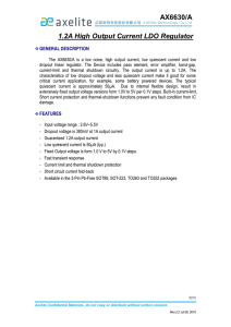 AX6630/A 1.2A High Output Current LDO Regulator