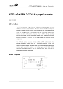 HT77xxSA PFM DC/DC Step-up Converter