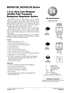 NCP59150 - 1.5 A, Very Low-Dropout (VLDO
